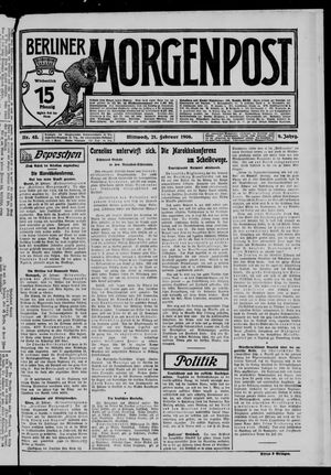 Berliner Morgenpost vom 21.02.1906