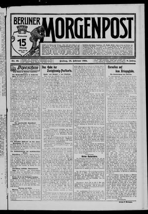 Berliner Morgenpost vom 23.02.1906