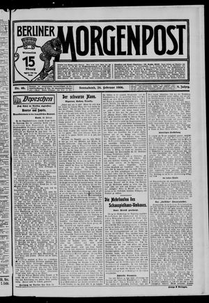 Berliner Morgenpost vom 24.02.1906