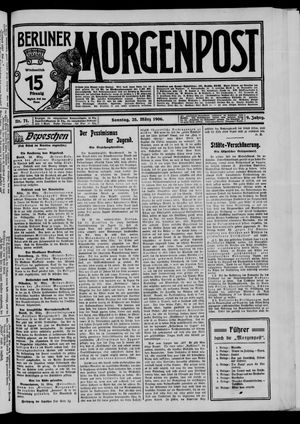 Berliner Morgenpost vom 25.03.1906