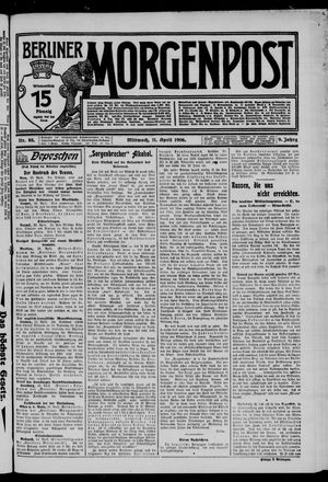 Berliner Morgenpost vom 11.04.1906