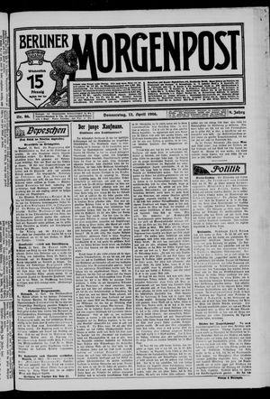 Berliner Morgenpost on Apr 12, 1906