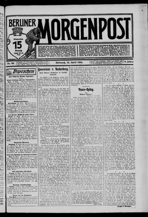 Berliner Morgenpost on Apr 18, 1906