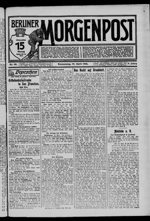Berliner Morgenpost on Apr 19, 1906