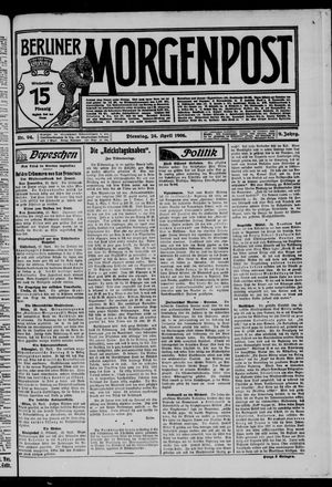 Berliner Morgenpost vom 24.04.1906