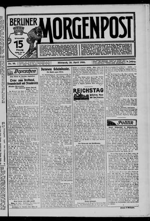 Berliner Morgenpost on Apr 25, 1906