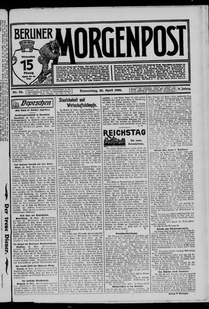 Berliner Morgenpost vom 26.04.1906