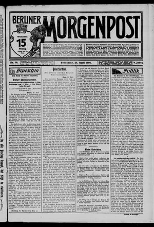 Berliner Morgenpost vom 28.04.1906