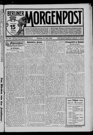Berliner Morgenpost vom 10.06.1906