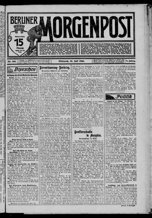 Berliner Morgenpost on Jul 18, 1906