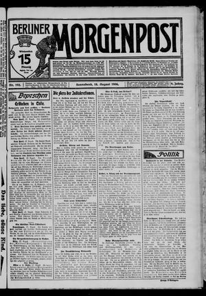 Berliner Morgenpost vom 18.08.1906
