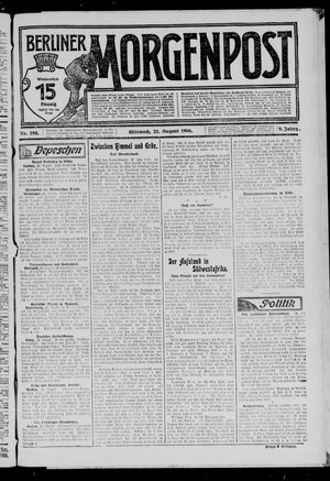 Berliner Morgenpost vom 22.08.1906