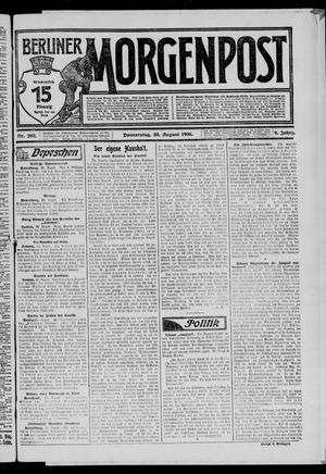 Berliner Morgenpost on Aug 30, 1906