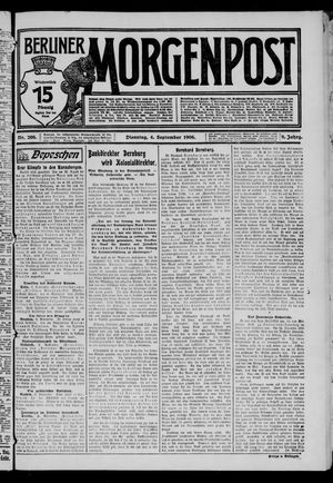 Berliner Morgenpost vom 04.09.1906