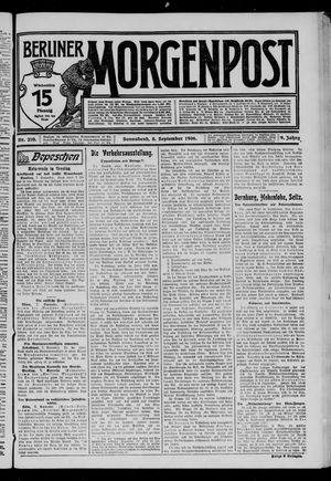 Berliner Morgenpost vom 08.09.1906