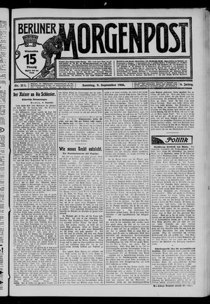 Berliner Morgenpost on Sep 9, 1906