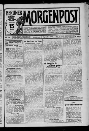 Berliner Morgenpost vom 15.09.1906