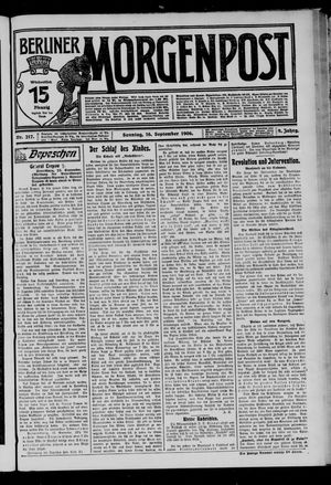 Berliner Morgenpost vom 16.09.1906
