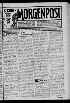 Berliner Morgenpost vom 18.09.1906