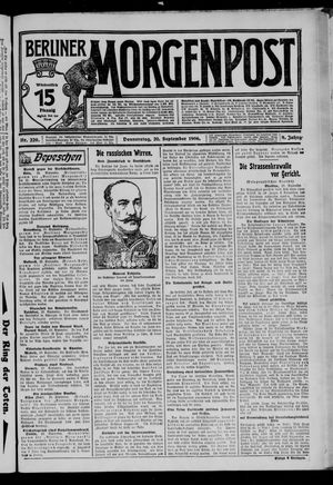 Berliner Morgenpost vom 20.09.1906