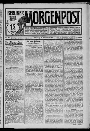 Berliner Morgenpost vom 25.09.1906