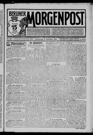 Berliner Morgenpost vom 27.09.1906