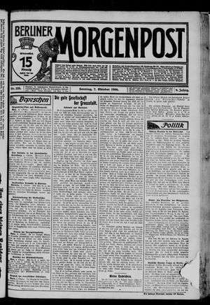Berliner Morgenpost vom 07.10.1906