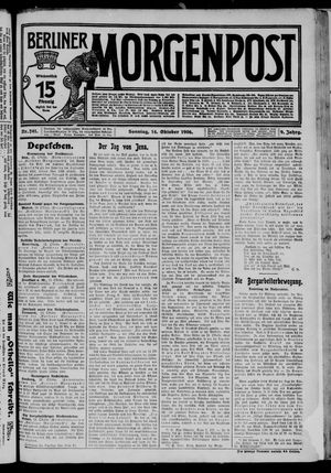 Berliner Morgenpost vom 14.10.1906