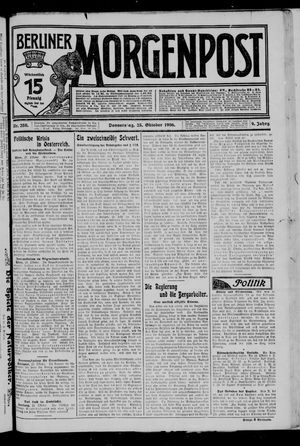 Berliner Morgenpost on Oct 25, 1906