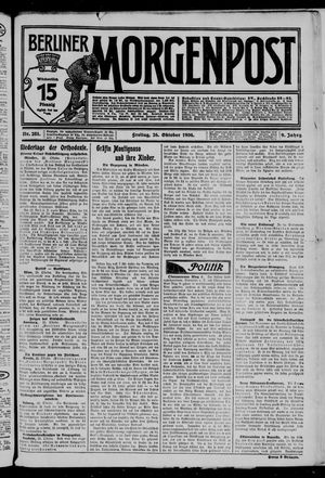 Berliner Morgenpost vom 26.10.1906
