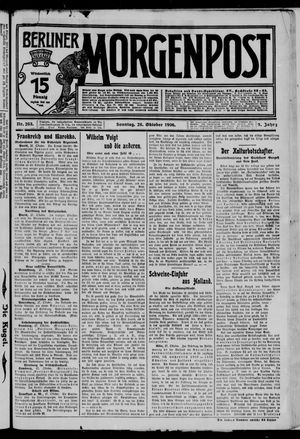Berliner Morgenpost vom 28.10.1906