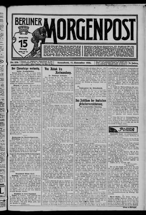 Berliner Morgenpost vom 17.11.1906