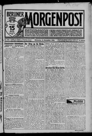 Berliner Morgenpost on Nov 21, 1906
