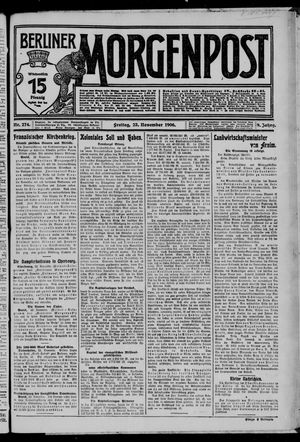 Berliner Morgenpost vom 23.11.1906