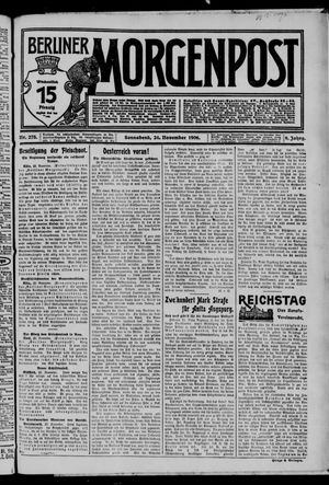 Berliner Morgenpost vom 24.11.1906