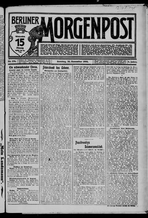 Berliner Morgenpost vom 25.11.1906