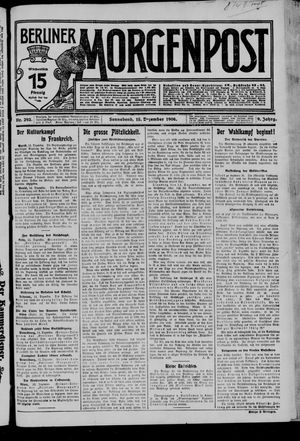 Berliner Morgenpost vom 15.12.1906