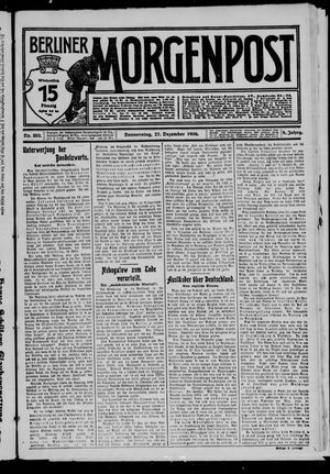 Berliner Morgenpost vom 27.12.1906