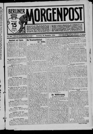 Berliner Morgenpost vom 30.12.1906