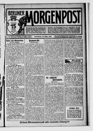 Berliner Morgenpost vom 23.03.1907