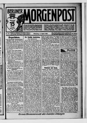 Berliner Morgenpost on Apr 9, 1907