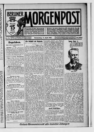 Berliner Morgenpost vom 11.04.1907