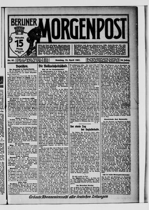 Berliner Morgenpost vom 14.04.1907