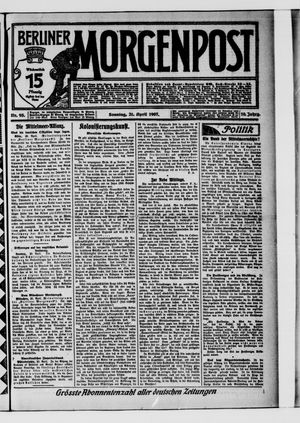 Berliner Morgenpost on Apr 21, 1907