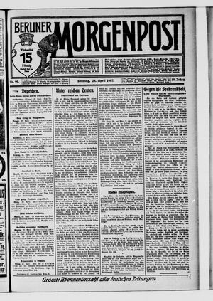 Berliner Morgenpost vom 28.04.1907