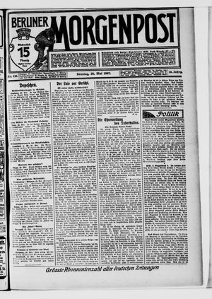 Berliner Morgenpost vom 26.05.1907