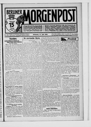 Berliner Morgenpost vom 17.07.1907