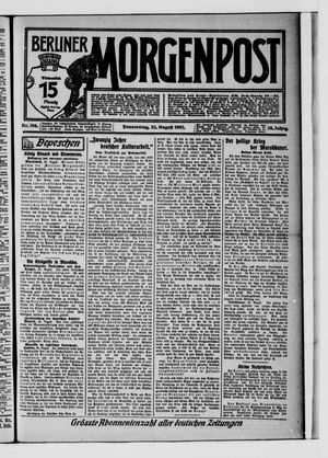 Berliner Morgenpost vom 22.08.1907