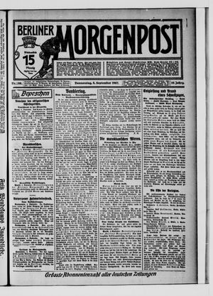 Berliner Morgenpost on Sep 5, 1907