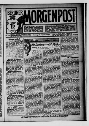 Berliner Morgenpost vom 22.09.1907
